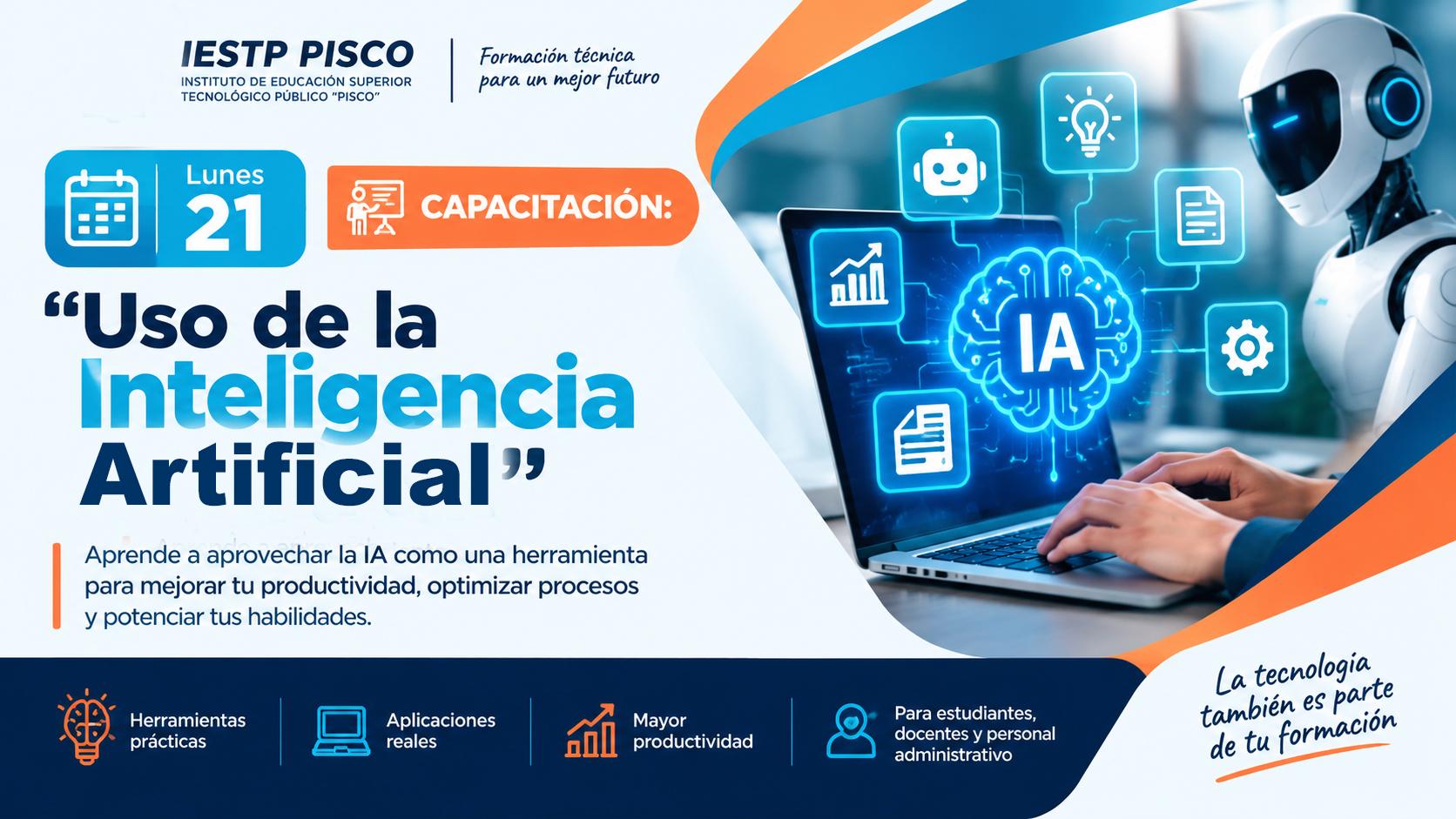 Lunes 21/09/2026 | 𝐂𝐚𝐩𝐚𝐜𝐢𝐭𝐚𝐜𝐢𝐨́𝐧: “𝐔𝐬𝐨 𝐝𝐞 𝐥𝐚 𝐈𝐧𝐭𝐞𝐥𝐢𝐠𝐞𝐧𝐜𝐢𝐚 𝐀𝐫𝐭𝐢𝐟𝐢𝐜𝐢𝐚𝐥”